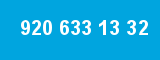 920 633 13 32 920 633 13 32